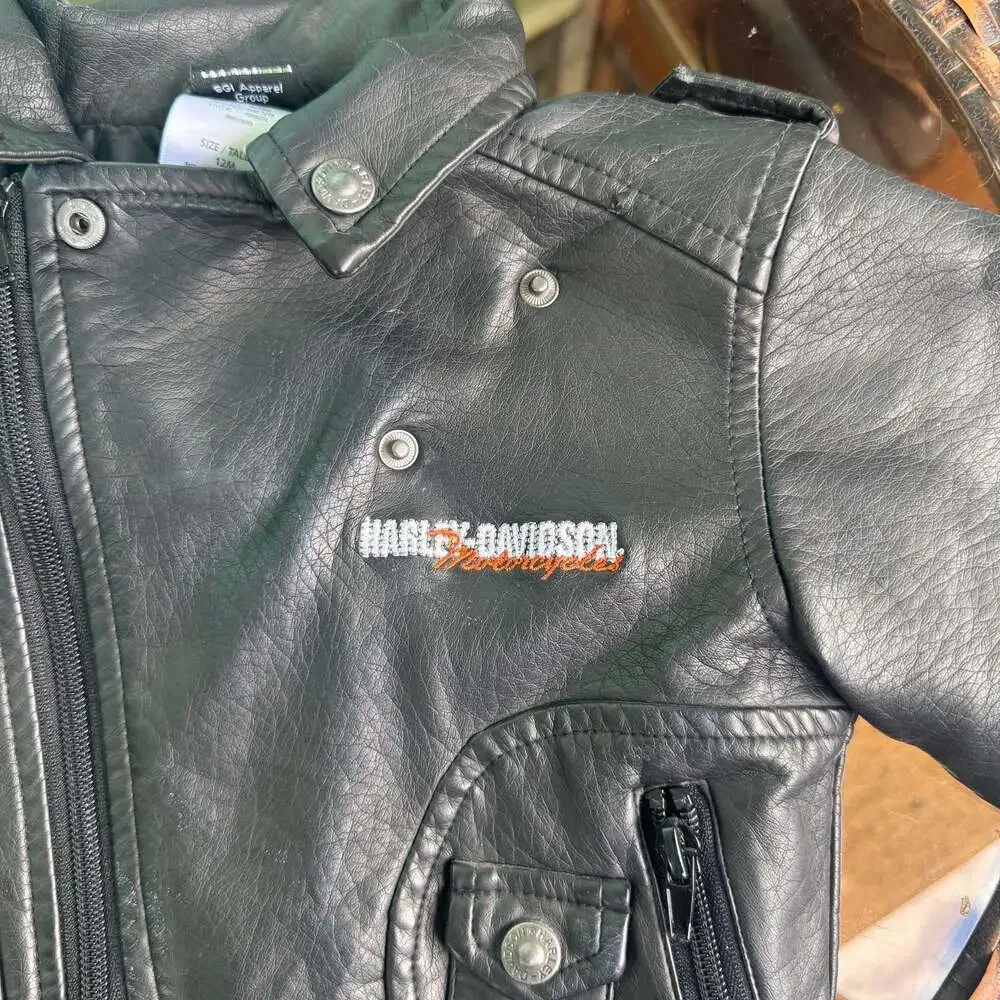 Harley-Davidson Infant Boys Faux Leather Biker Jacket
